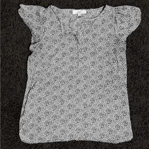 SALE 2/$12 Ann Taylor LOFT Bohemian V Neck Size S Split Sleeve Blouse